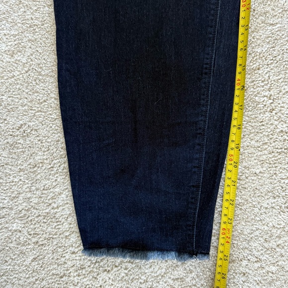 Susan Graver straight ankle jean with frayed hem NWT - Picture 7 of 14